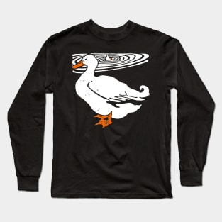 Victorian Ducks in Pond Long Sleeve T-Shirt